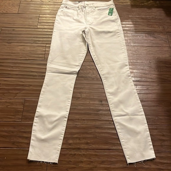 GAP Denim - GAP White High Rise True Skinny Jeans with Washwell - Size 28/6Tall